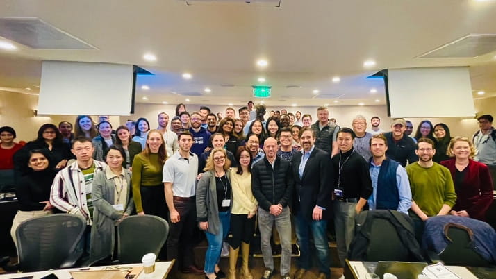 Emily with participants in this year's Deep Dive at Kellogg where students from the Full-Time, Evening & Weekend and Executive MBA programs come together to discuss and learn more about the healthcare industry. 