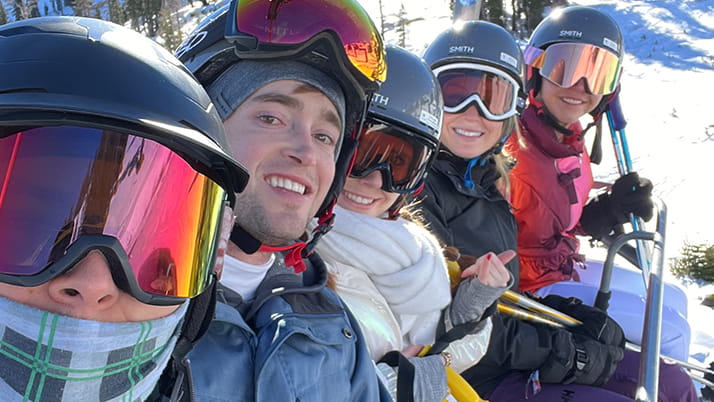 Max traveled to Lake Tahoe for the annual Kellogg Ski trip.
