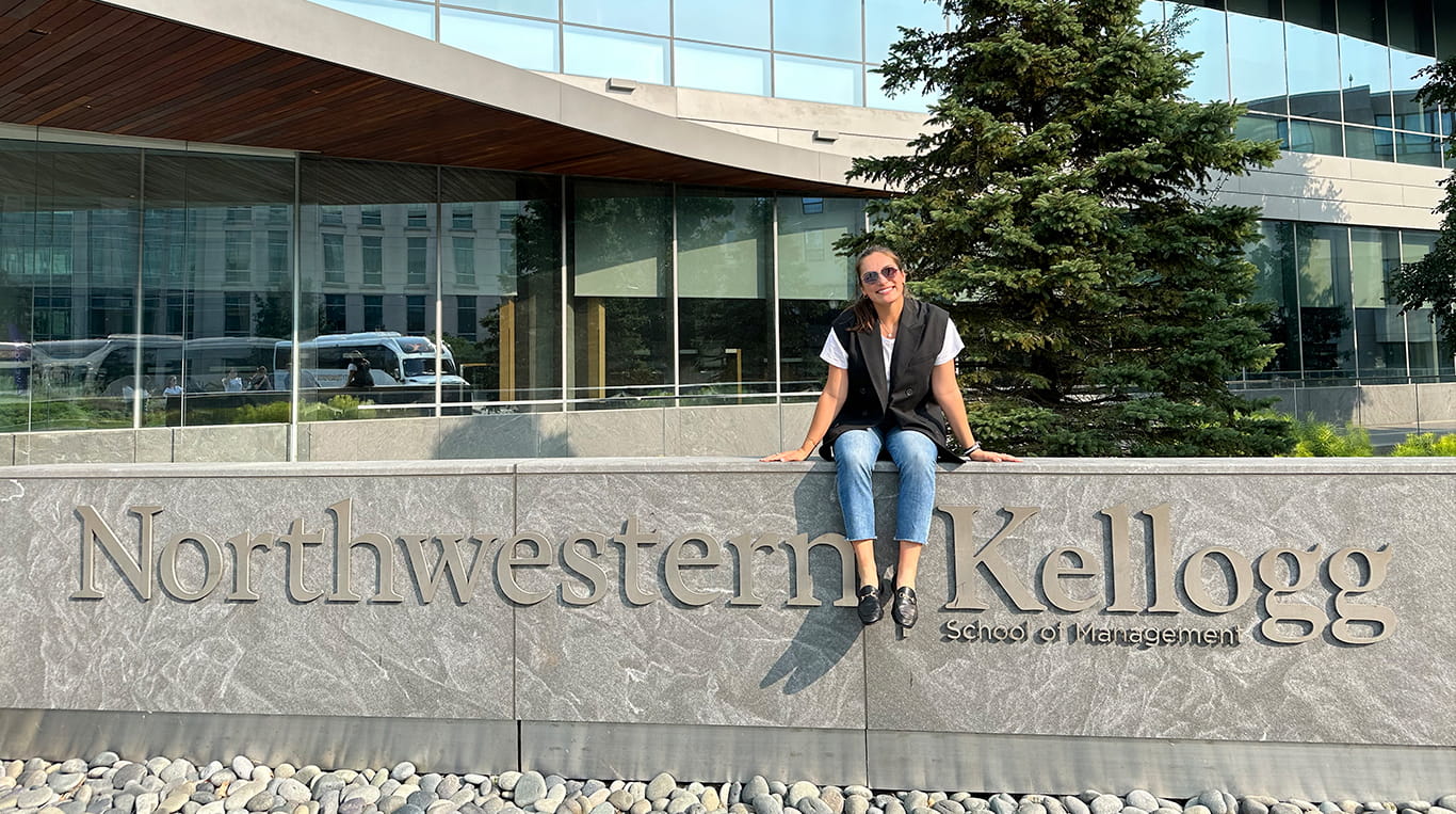 Entering her second quarter of her first year at Kellogg, Izzy knew business school was in her future, so she took advantage of the school's deferred MBA Program to secure a spot in an upcoming class.