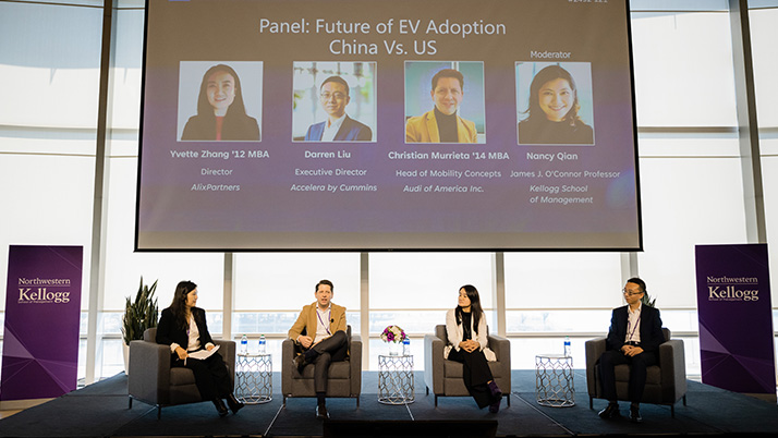 One of the panels during the Greater China Business Conference focused on the future of electric vehicle adoption between China and the U.S.