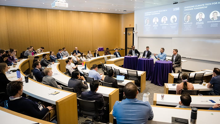 One of the several breakout sessions during this year's Climate Conference at Kellogg (Evanston).