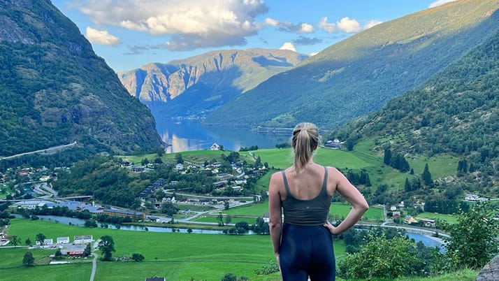 Abbey Schmitt traveled to Norway as part of an immersive learning experience thanks to the Levy Grant Program