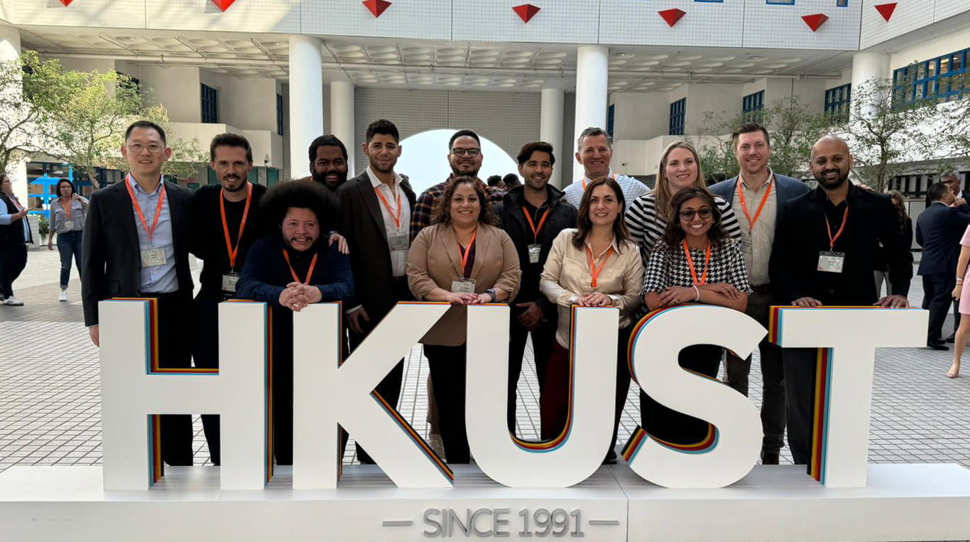 Roman with his cohort at the Hong Kong University of Science and Technology.