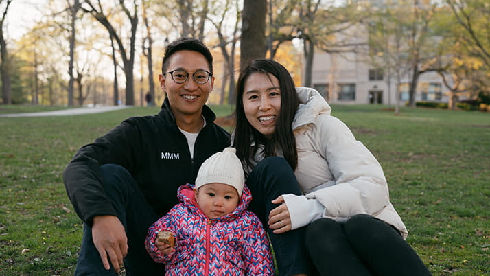 Suzuki family on campus