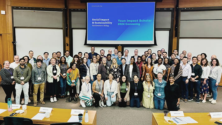 A group photo of this year's Youn Impact Scholar biennial reunion.