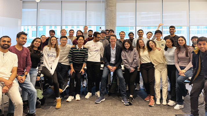 Kellogg MBAi students form close bonds due to the intimate cohort size