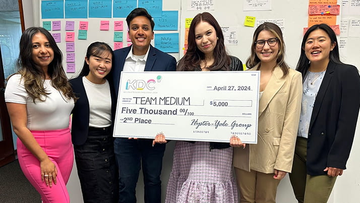 Kellogg students placed second at this year's Kellogg Design Challenge