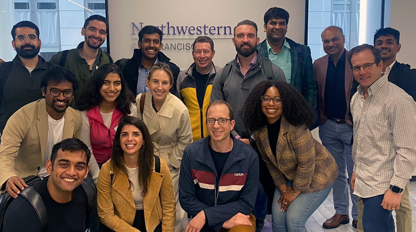 Kellogg MBA students visiting the San Francisco campus
