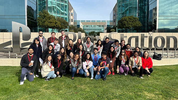 Keatrice (first row, center left) during the career technology immersion trek in San Francisco