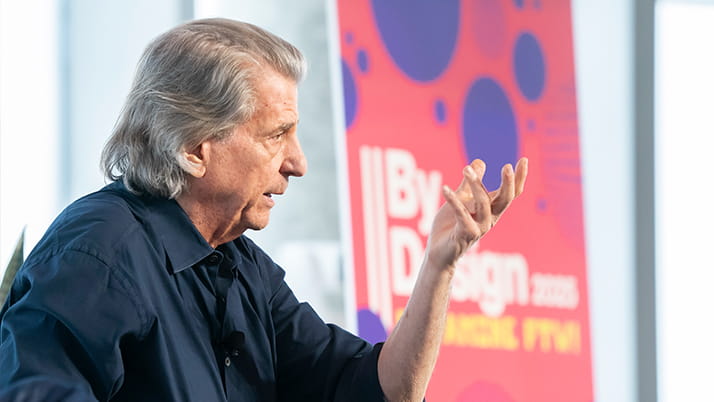 David Rockell, an architect, speaking during the ByDesign event at Kellogg