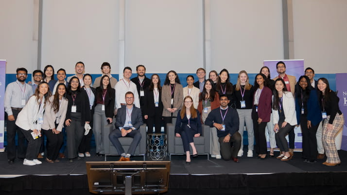 The Kellogg Business of Healthcare Conference committee along with some of the featured speakers.
