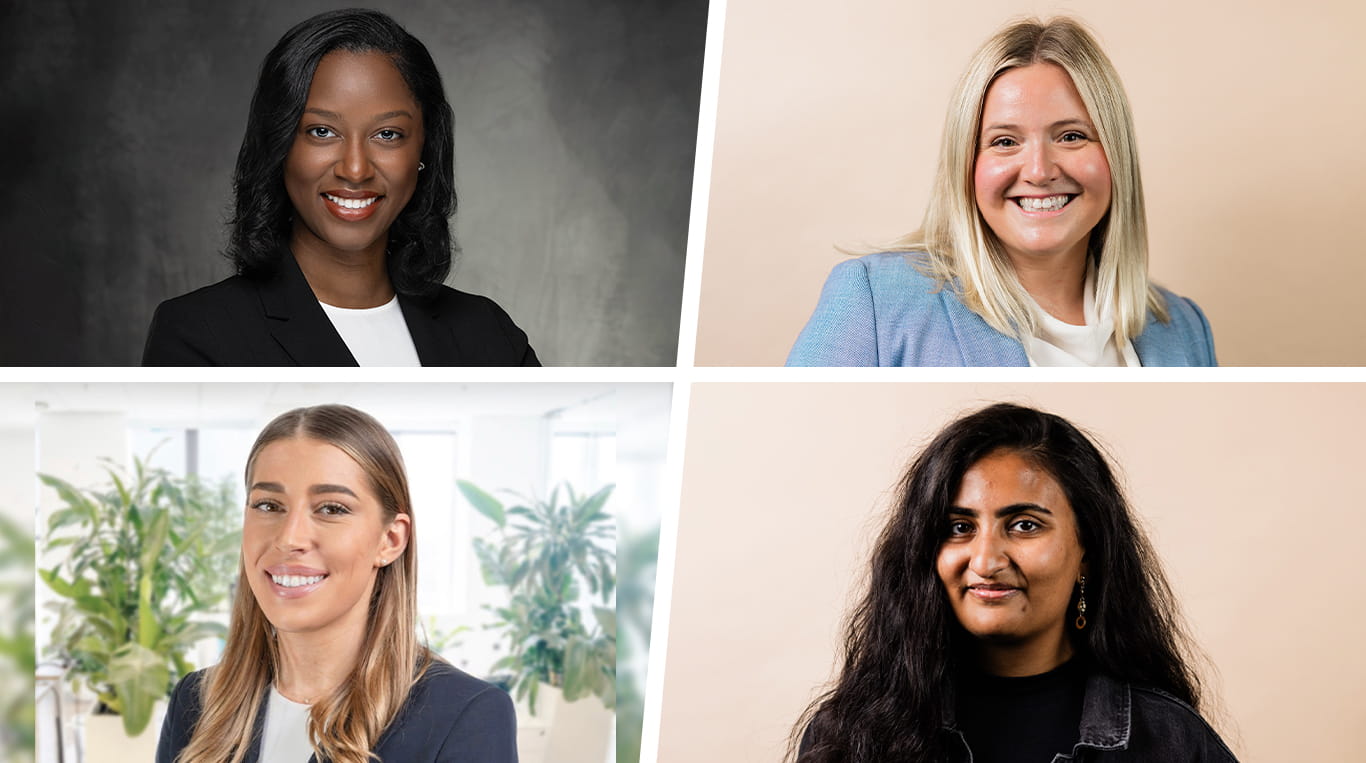 MBA students who are a part of of the Women's Business Association at Kellogg.