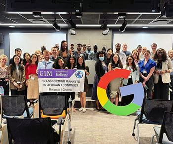 Kellogg MBA students at Google Ghana