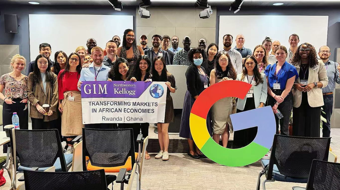 Kellogg MBA students at Google Ghana