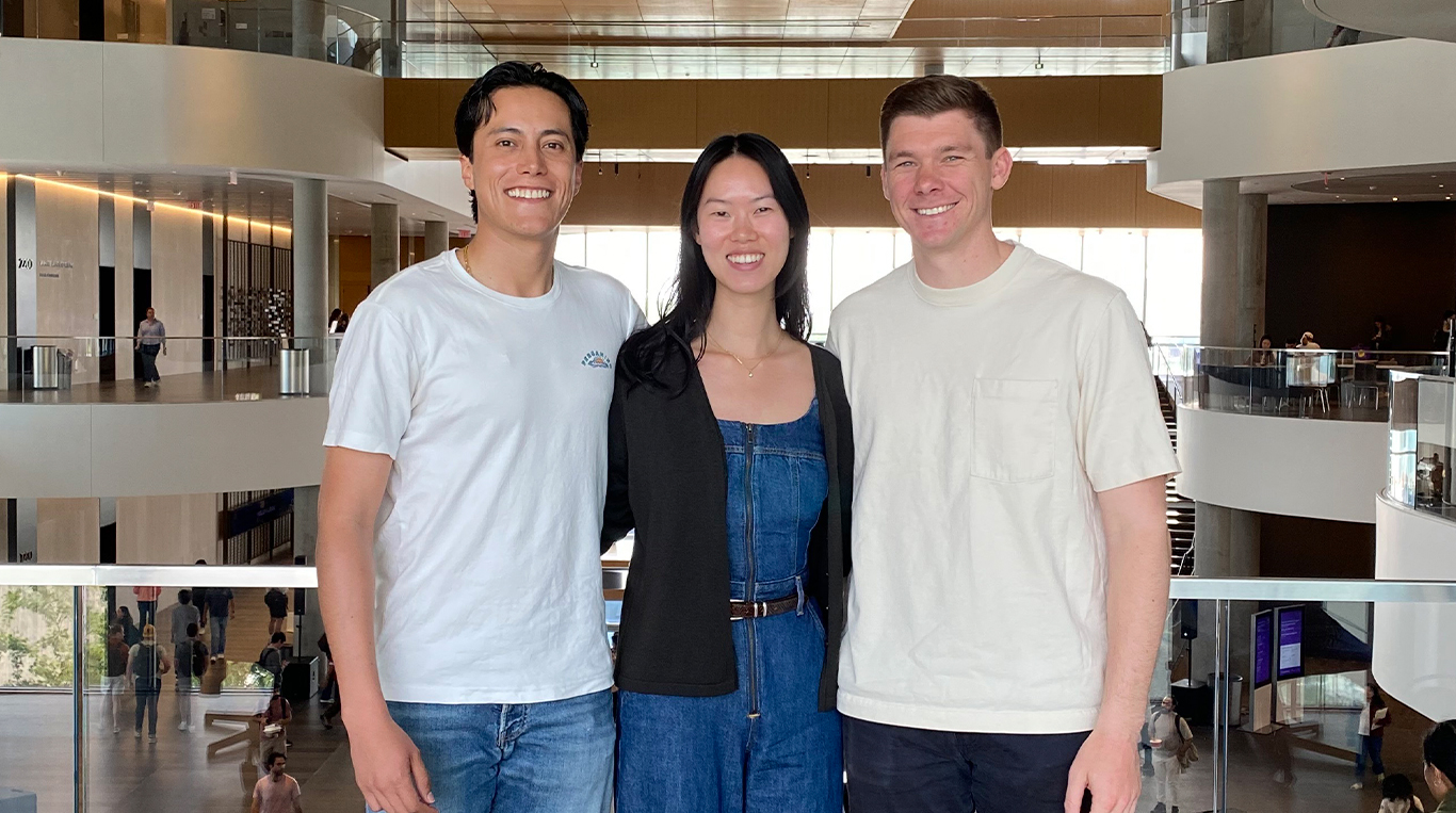 Group of Kellogg students at the Global Hub who helped lead the 2025 Climate Conference.
