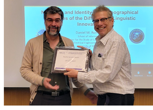 Uri Wilensky is the inaugural recipient of the NICO Faculty Service Award