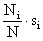 N-i times s-i
