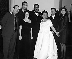 Monica Lorick '90 and Norman Williams were married last April. Several Kellogg alums joined them for the ceremony.