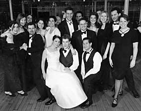 Erica Rutkin '95 and Jeff Keswin were married in February. In attendance were Kellogg alums from several class years.
