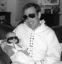 Charlie Michaelis and son Foster