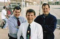 Matt Candler '98,  Mark Medema '95 and Andy Schipper