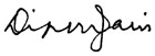 Dean Jain's signature