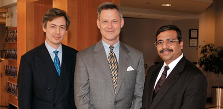 Profs. Greg Carpenter and James Anderson and Dean Jain