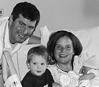 Stuart and Eve Watson '00 and sons