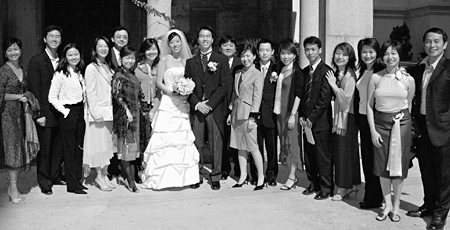 class of '01 wedding