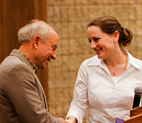 Yvon Chouinard and student, Hadar Kramer