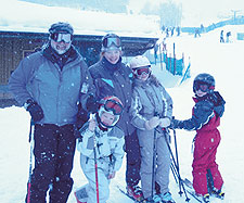 Kevin Damon '86, wife Kathy, daughter Katie and sons Travis and Parker.