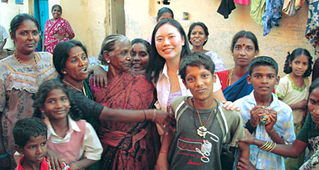 Melanie Chan in India