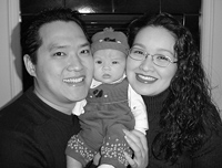 William Chang and his wife with their daughter, Nicolle Marie