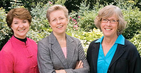 Assistant Deans Carole Cahill, Theresa Parker and Erica Kantor