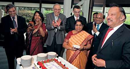 Colleagues toast Prof. Bala Balachandran