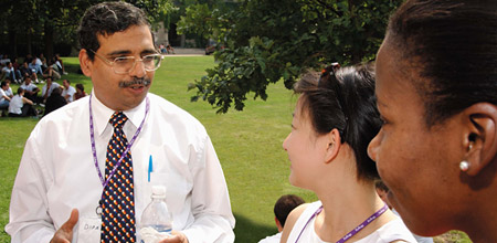 Dean Jain with students