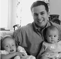 Alvaro Belevan with daughters
