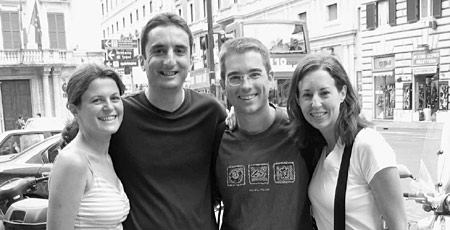 Jeff Chesnut ’04 and Bojan Dragasevic '04 in Rome