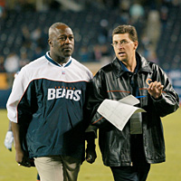 Scott Hagel '04 with Lovie Smith