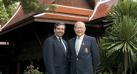 Dean Jain with Professor Toemsakdi Krishnamra in Bangkok 