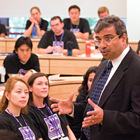 Dean Jain with students