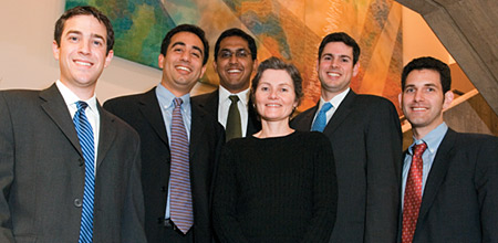 Siebel Scholars with Associate Dean Hagerty