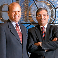 Dean Jain and Professor Raj Gupta