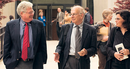 Professor Ehud Kalai with Daniel Kahneman