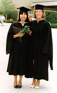 Wiwan Tharahirunchote '85 (left) with Maripat (Gering) Welch '85