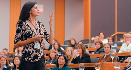 Professor Leigh Thompson teaching